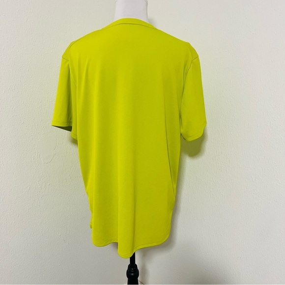 NIKE Fri-Fit Men Large Running Neon S/S Miler Performance T-Shirt DV9315 Cactus - Picture 5 of 6
